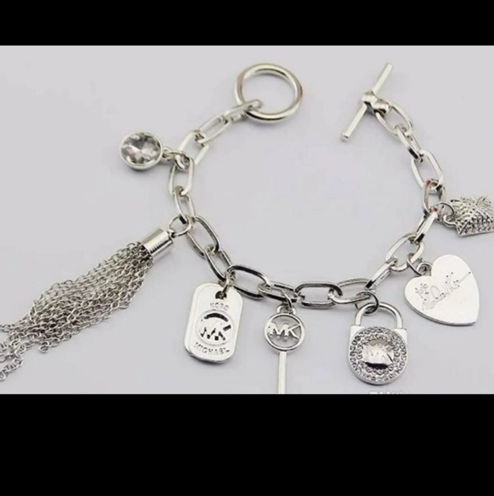 Michael Kors charm bracelet silver